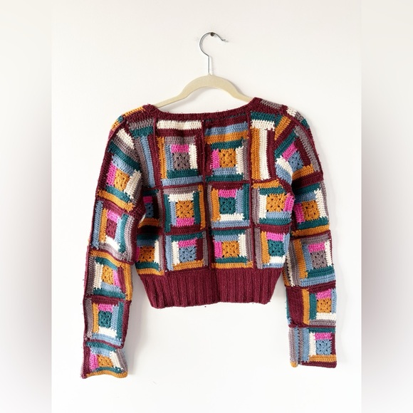 Sea New York Camryn Crochet Wool Pullover Sweater M Medium - Picture 3 of 7